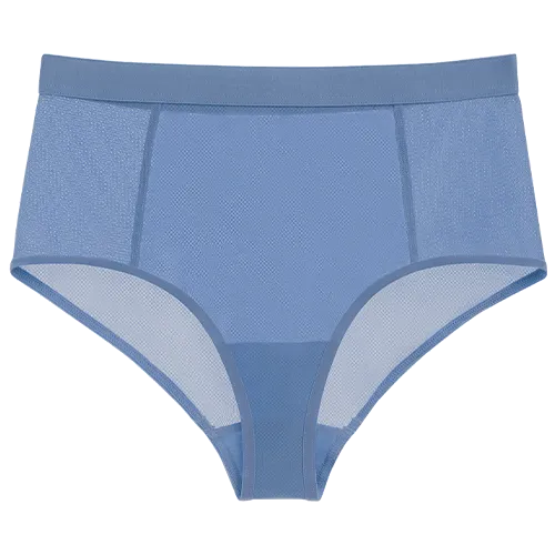 Sieve High-Waist Brief in Slate