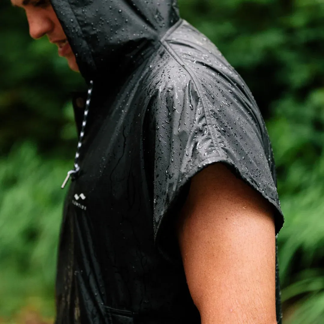 SLOWTIDE WATERPROOF PONCHO - BLACK