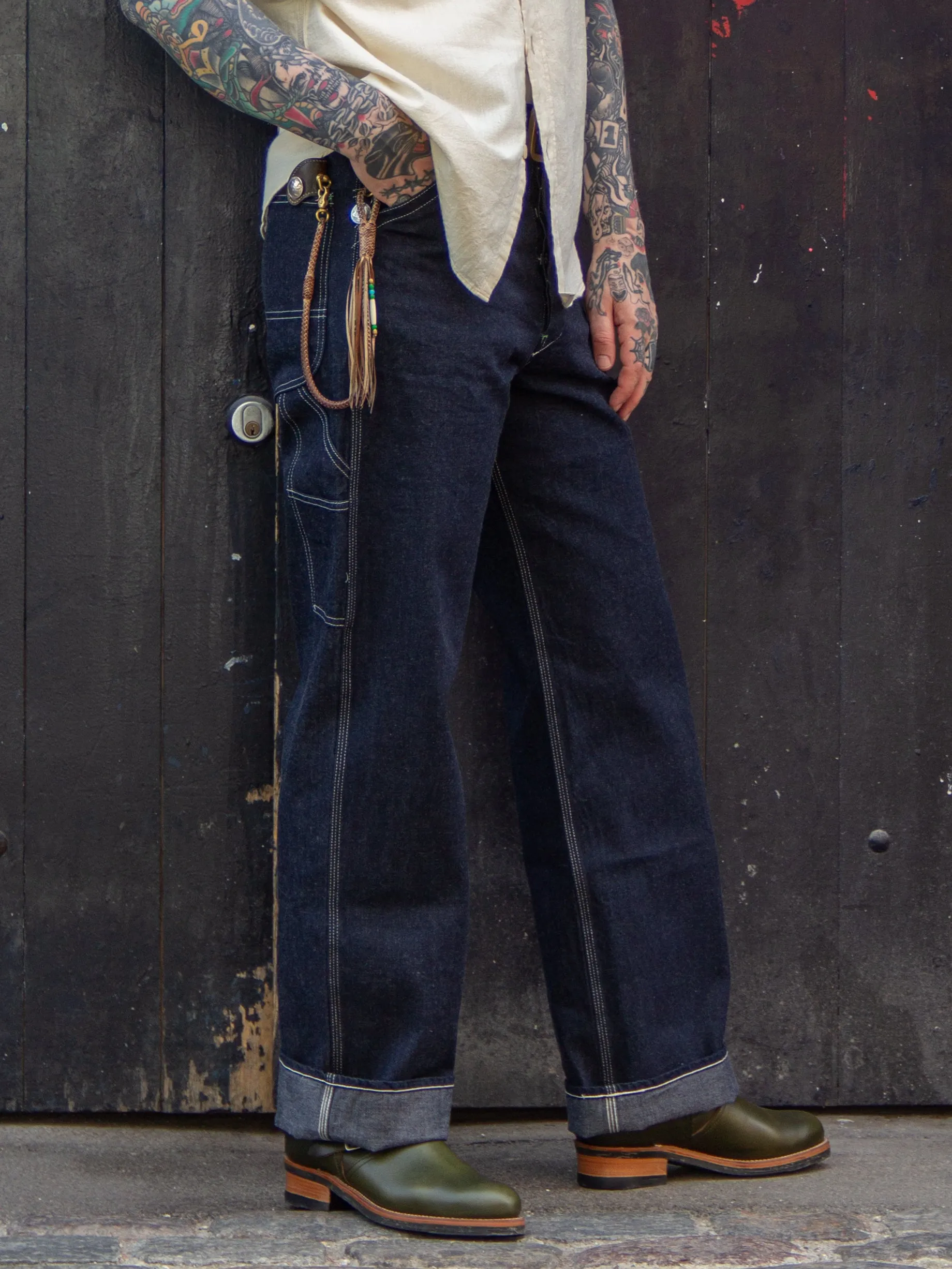 Sugar Cane, Work Pants, Indigo, SC41822