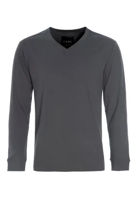 T-SHIRT V-NECK LONG SLEEVE - 1021C - FORREST