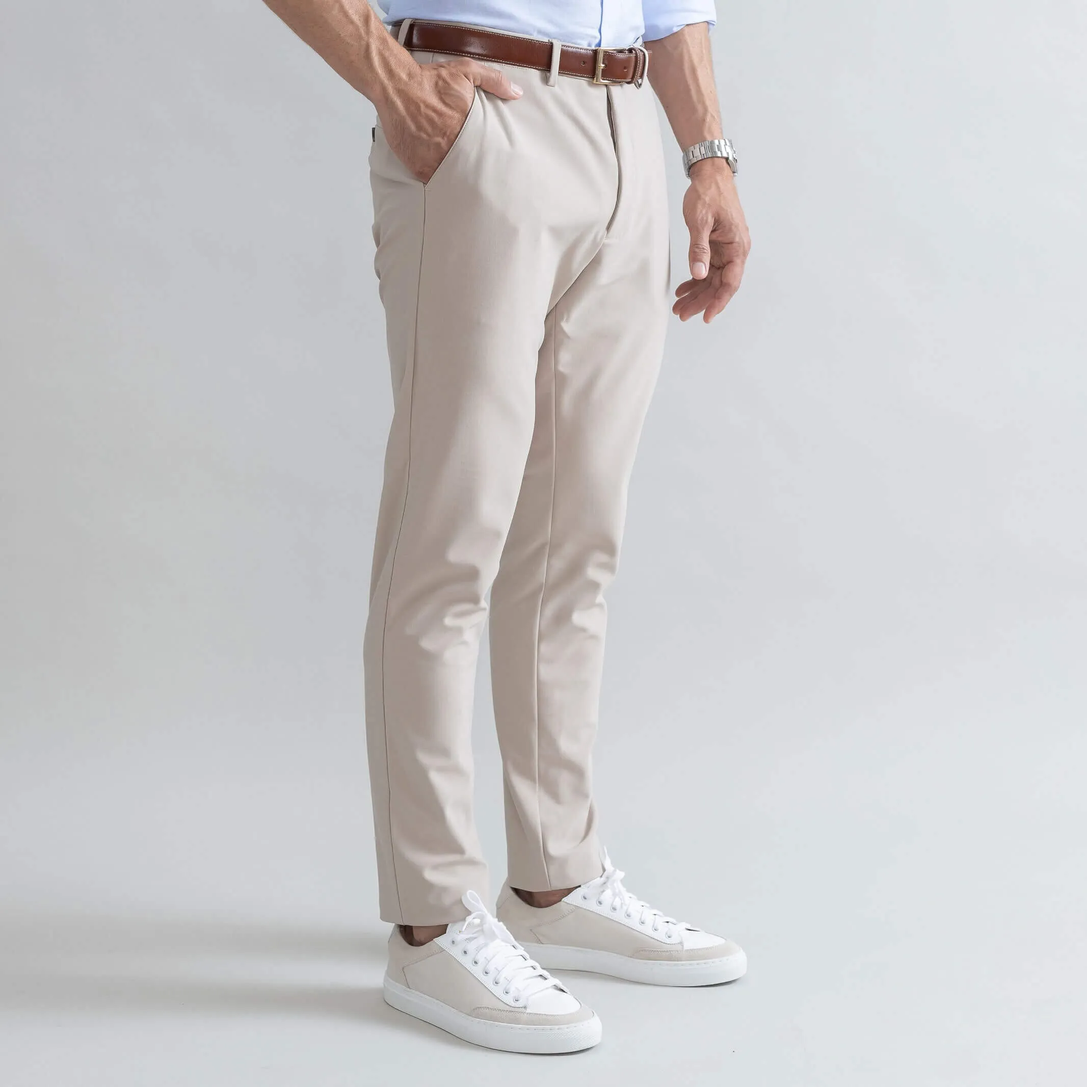 The Tan Performance Stretch Richmond Chino Custom Pant