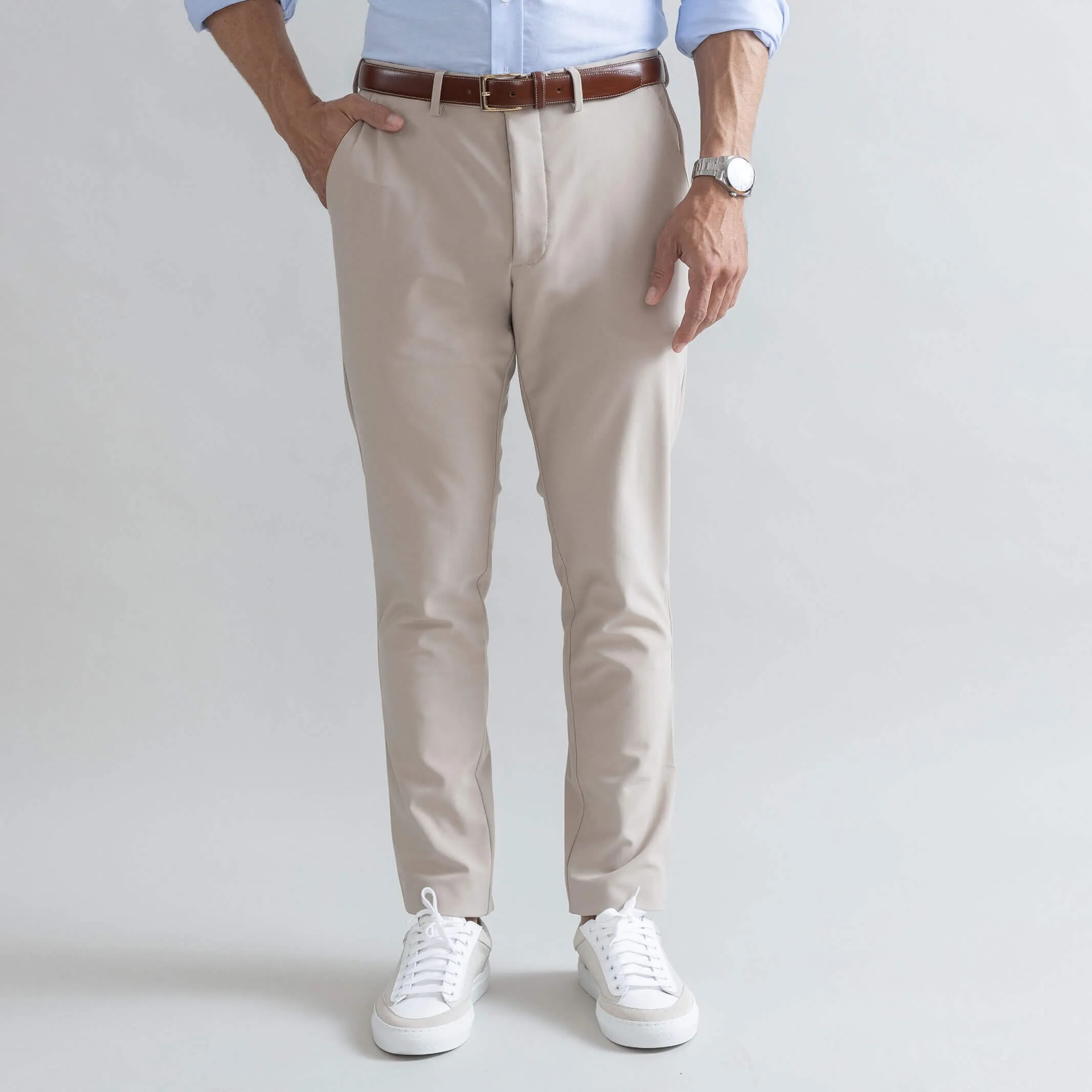 The Tan Performance Stretch Richmond Chino Custom Pant