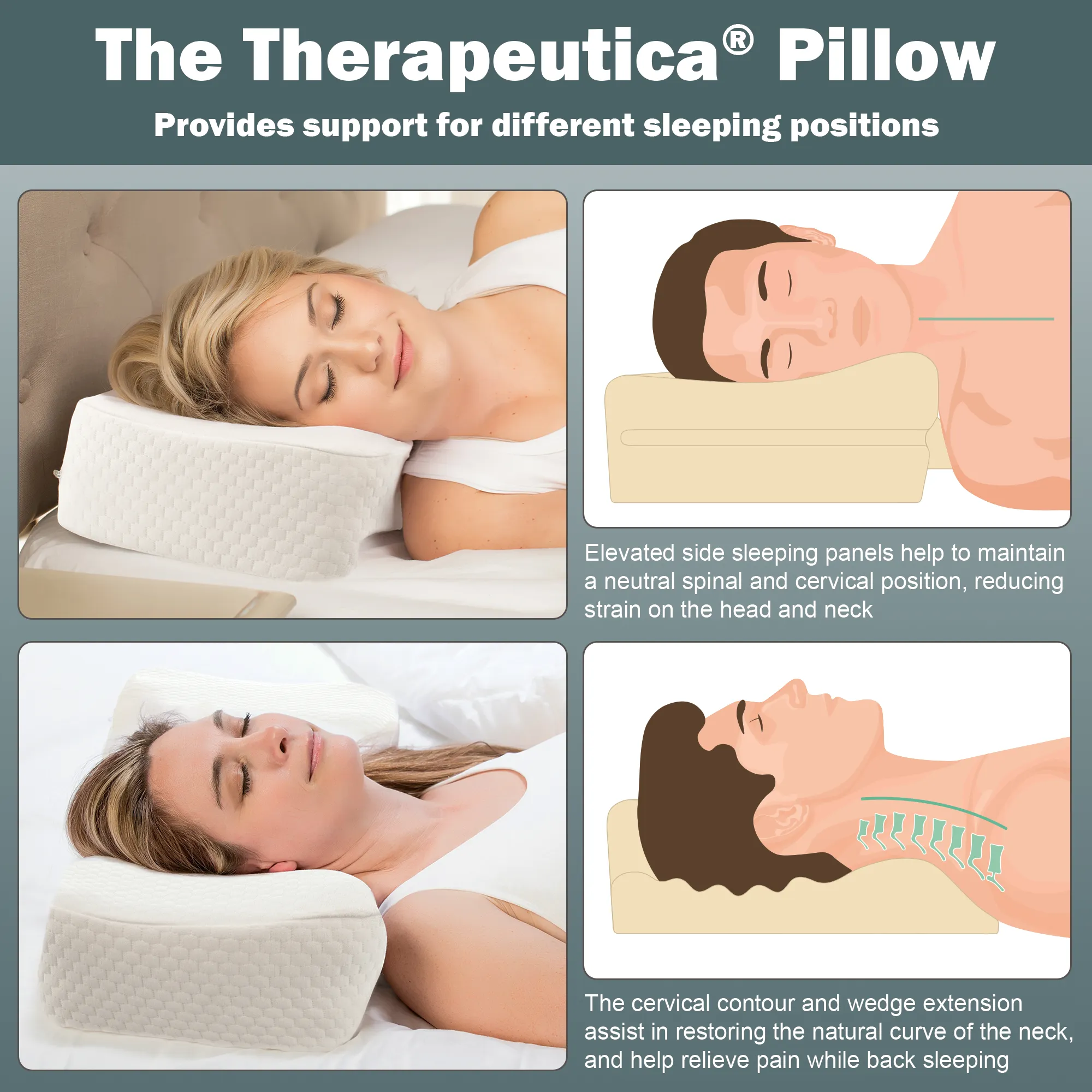 Therapeutica Orthopedic Sleeping Pillow