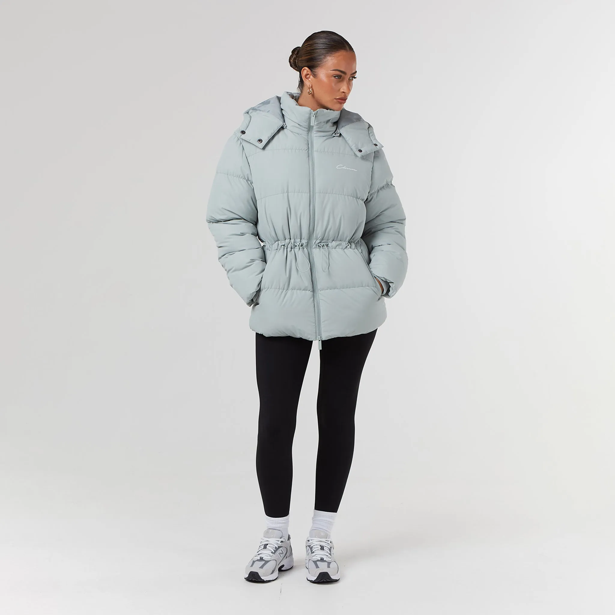 Toggle Waist Puffer | Sage