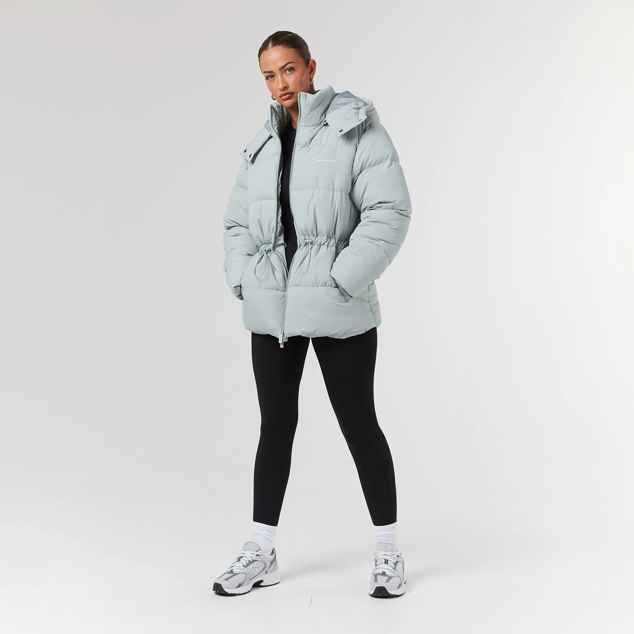 Toggle Waist Puffer | Sage