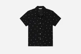 Vacation Shirt ~ Black Polka Dot