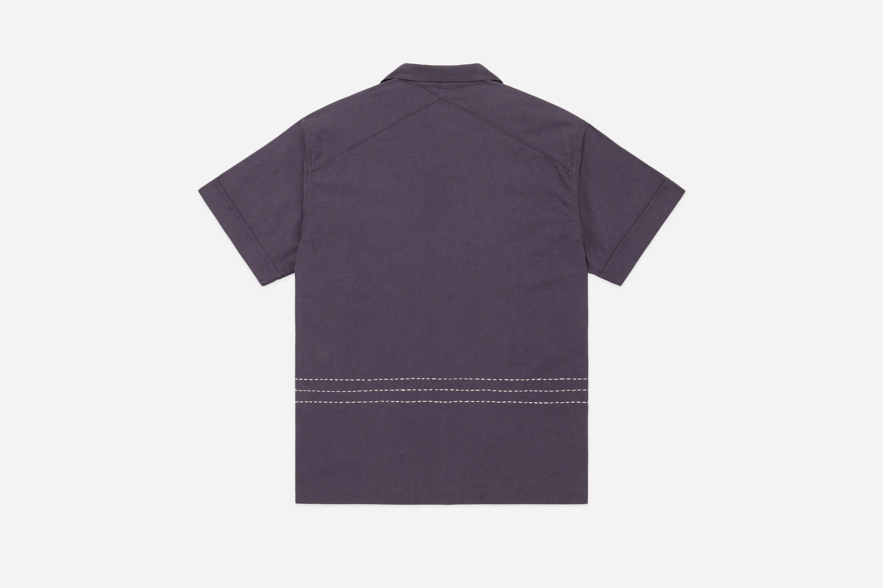 Vacation Shirt ~ Plum Hand Stitch