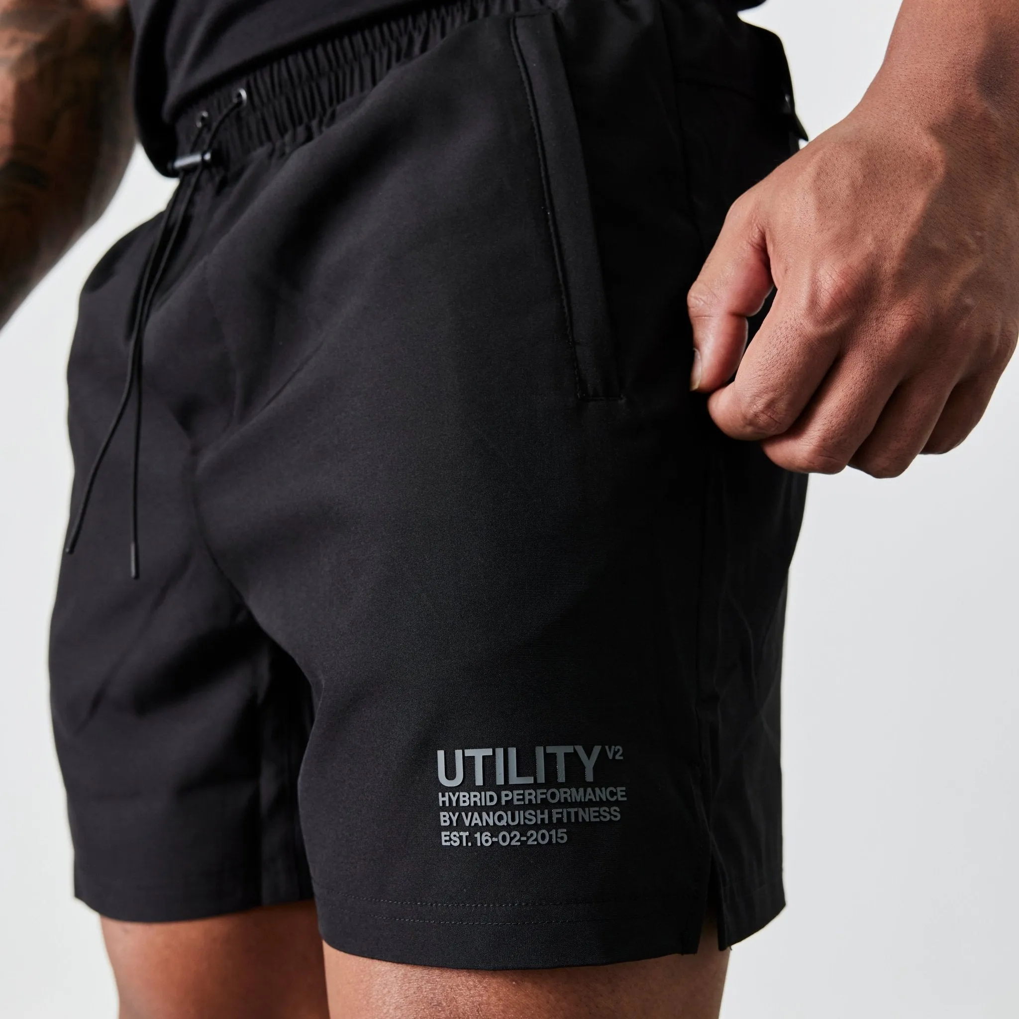 Vanquish Utility V2 Black 5" Shorts