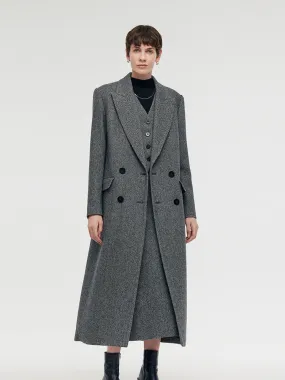 Washable Wool Lapel Unisex Overcoat